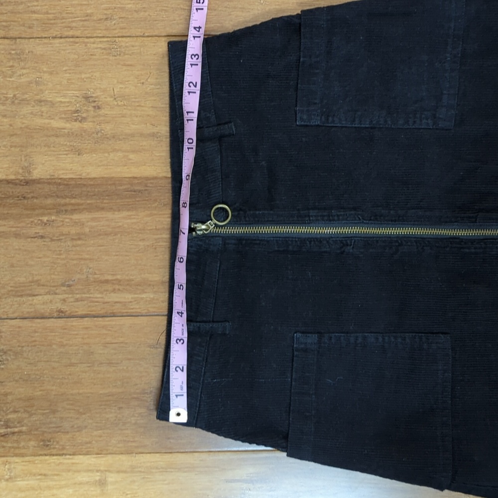 Altar'd State Black Corduroy Skirt Junior Size Small - Picture 5 of 8